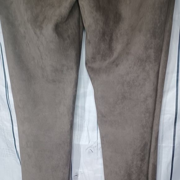 Andrew Marc Brown Faux Suede Pull On Pants - Picture 9 of 11